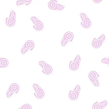 Scotch stationery glyph vector seamless pattern Stock Illustration