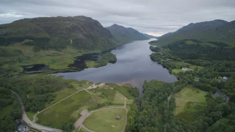 Scotland from the air Stock Footage 158575535