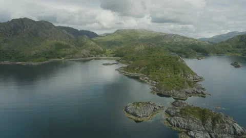 Scotland from the air Stock Footage 158710784