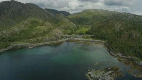 Scotland from the air Stock Footage 158727353