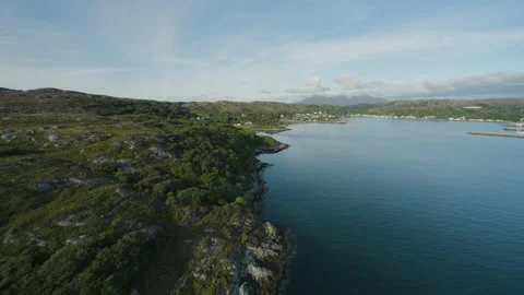 Scotland from the air Stock Footage 159405577