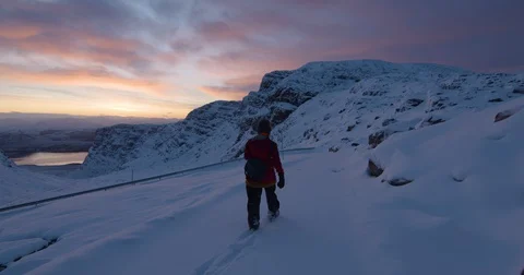 Scotland Bealach-na-Ba Handheld-Pan5 422 50FPS Stock Footage 129808784