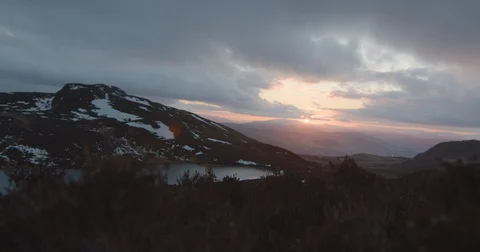 Scotland Ben-Vrackie Sunset-over-Killiecrankie2 422 50FPS Stock Footage 129721973