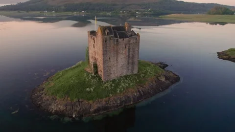 Scotland Castle Stalker 3 Stock Footage 258467204