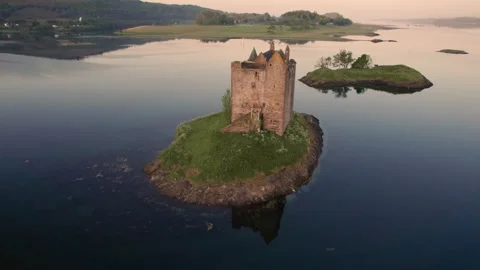 Scotland Castle Stalker 5 Stock Footage 258467603
