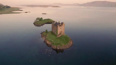 Scotland Castle Stalker 6 Stock Footage 258467378