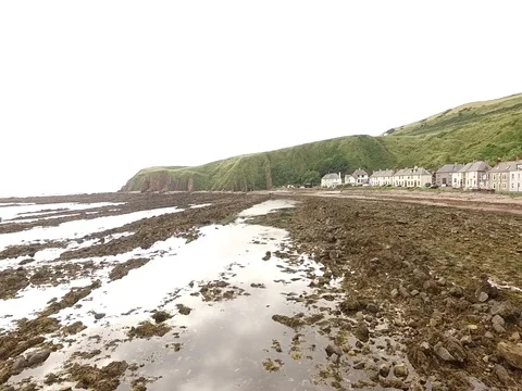 Scotland coast cloudy 2 Video stock 80110887