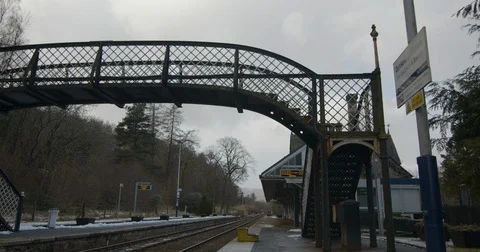 Scotland DKD Rail-Bridge 422 50FPS Stock Footage 129690849