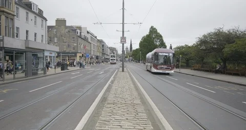 Scotland Edinburgh Princes-St-Perspective 25FPS 422 Stock Footage 127668658