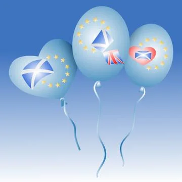 Scotland with EU Stock Illustration