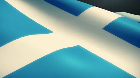 Scotland Flag Animation Loop Stock Footage 38005989