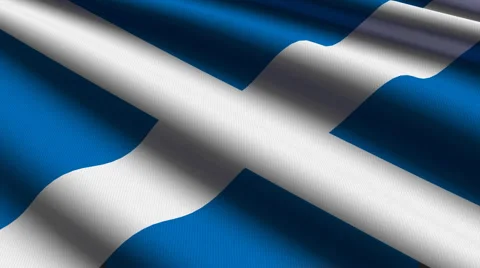 Scotland flag close-up Stock Footage 882859