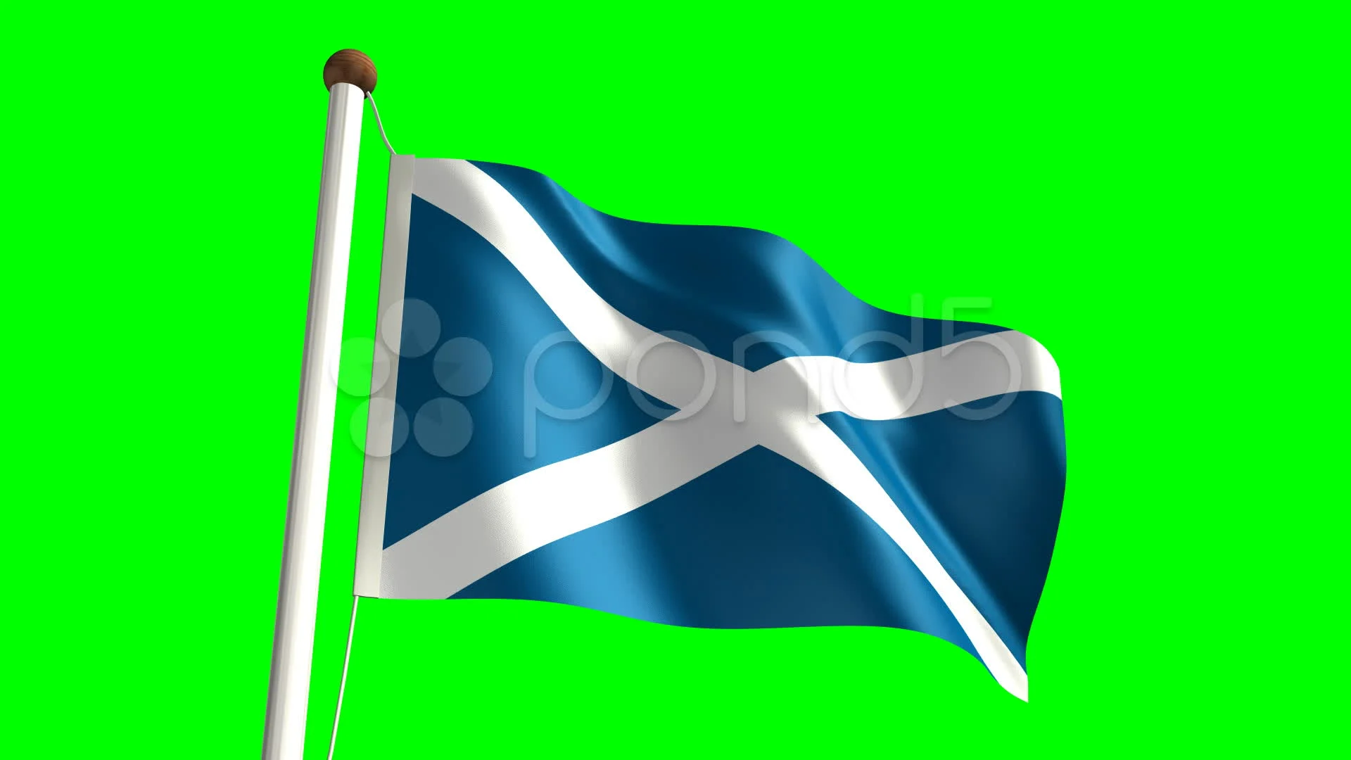 green saltire flag