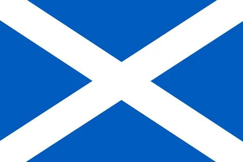 Scotland flag pattern background. Realistic national flag design. Abstract .. Illustrazione stock