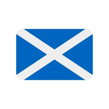 Scotland flag vector icon on white background Stock Illustration