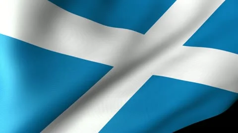 Scotland Flag Waving Video stock 12229996