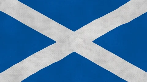 Scotland flag waving Stock Footage 102644149