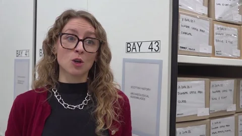 Scotland has its first curator of archaeological human remains Stock Footage 324766569