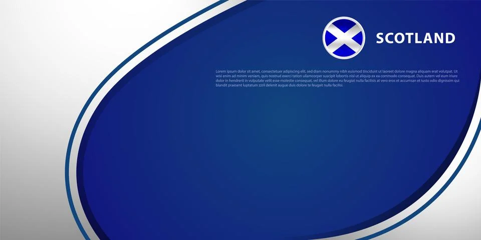 Scotland layout background concept design template Stock Illustration