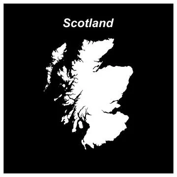 Scotland map design Illustrazione stock