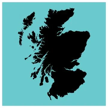 Scotland map design Stock Illustration