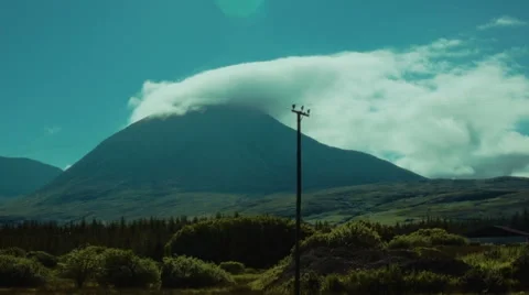 Scotland Mountain Clouds Time-lapse 库存影片 40464118