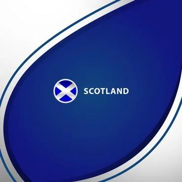 Scotland square layout background concept design template Illustrazione stock