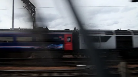 Scotland Train Station Stock Footage