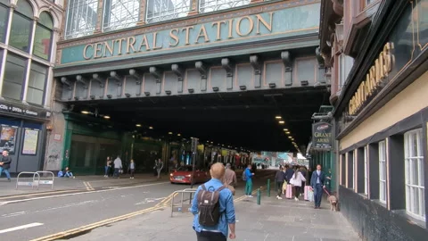 Scotland Train Station Stock Footage 293173833