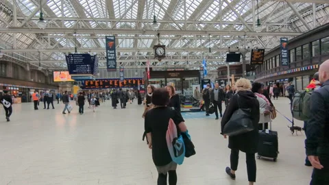 Scotland Train Station Stock Footage 293173912