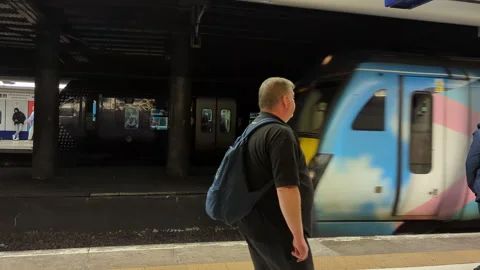 Scotland Train Station Stock Footage 293173917