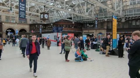 Scotland Train Station Stock Footage 293173928