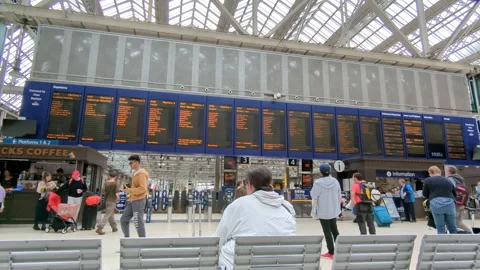 Scotland Train Station Stock Footage 293173941