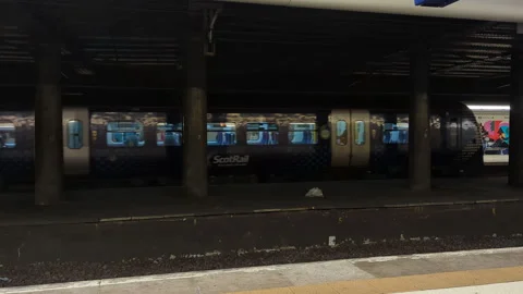 Scotland Train Station Stock Footage 293173951