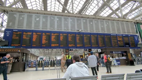 Scotland Train Station Stock Footage 293173956