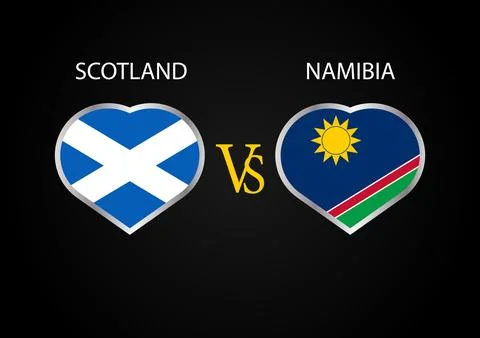 Scotland Vs Namibia Illustration