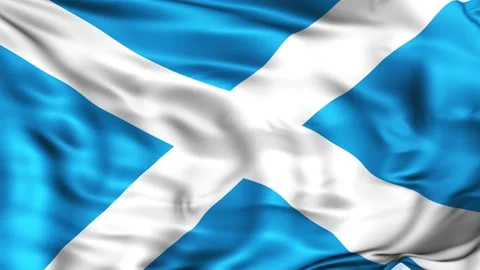 Scotland Waving Flag Background 스톡 동영상 204134932