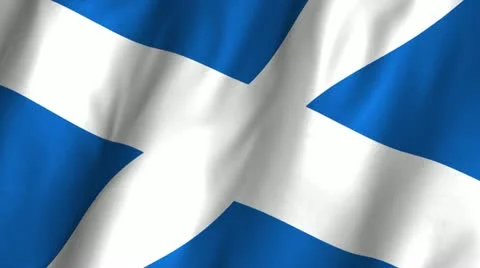 Scotland Waving Flag Stock Footage 12359349