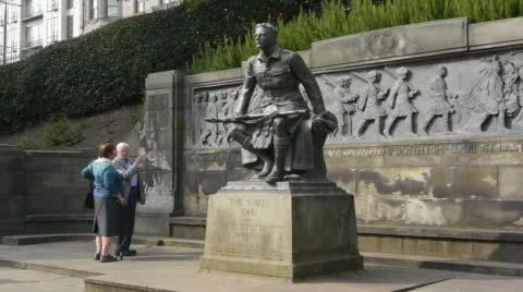 Scots American War Memorial Stock Footage 56703030