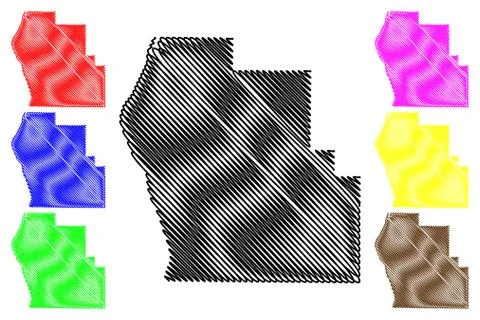 Scott County, Illinois (U.S. county, United States of America, USA, U.S., US) Stock Illustration