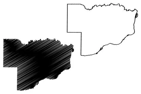 Scott County, Iowa (U.S. county, United States of America, USA, U.S., US) map Stock Illustration