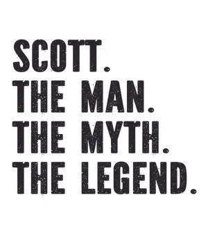 Scott The Man Myth Legend Stock Illustration