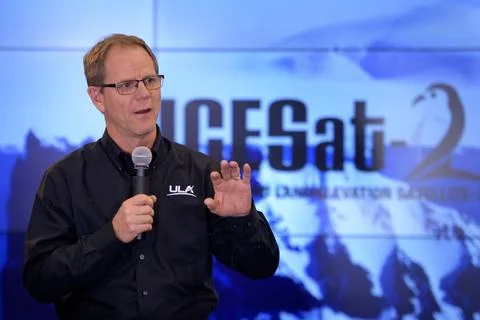 Scott Messer, Program Manager, United Launch Alliance, is seen during a NAS.. Foto stock