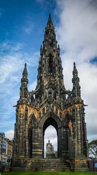 Scott Monument Edinburgh Daytime Stock Photos