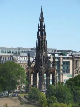 Scott Monument in Edinburgh Stock Photos