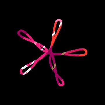 Scott01Twist Idea logo,Idea logo,Vector Logo Template on black background イラスト素材