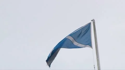 Scottish and British Flags Stock Footage 10884770