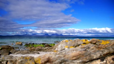 Scottish beach Highlands Stock Footage 138874765