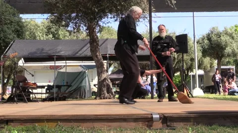 Scottish broom dance Stock Footage 49542232