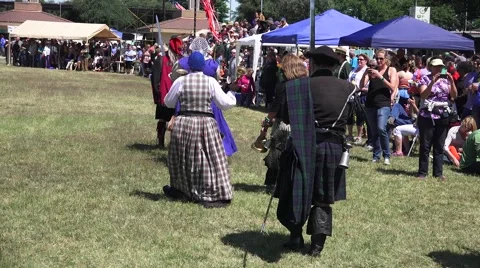 Scottish, Clans on Parade Stock Footage 49575093